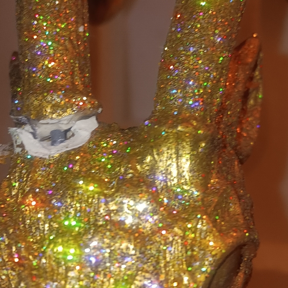 NEW!!! VINTAGE DEPT 56 GLITTERED REINDEER. - Picture 12 of 14